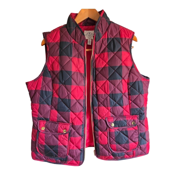 St. John's Bay Jackets & Blazers - St. John's Bay Kids Quilted Vest - Red and Black